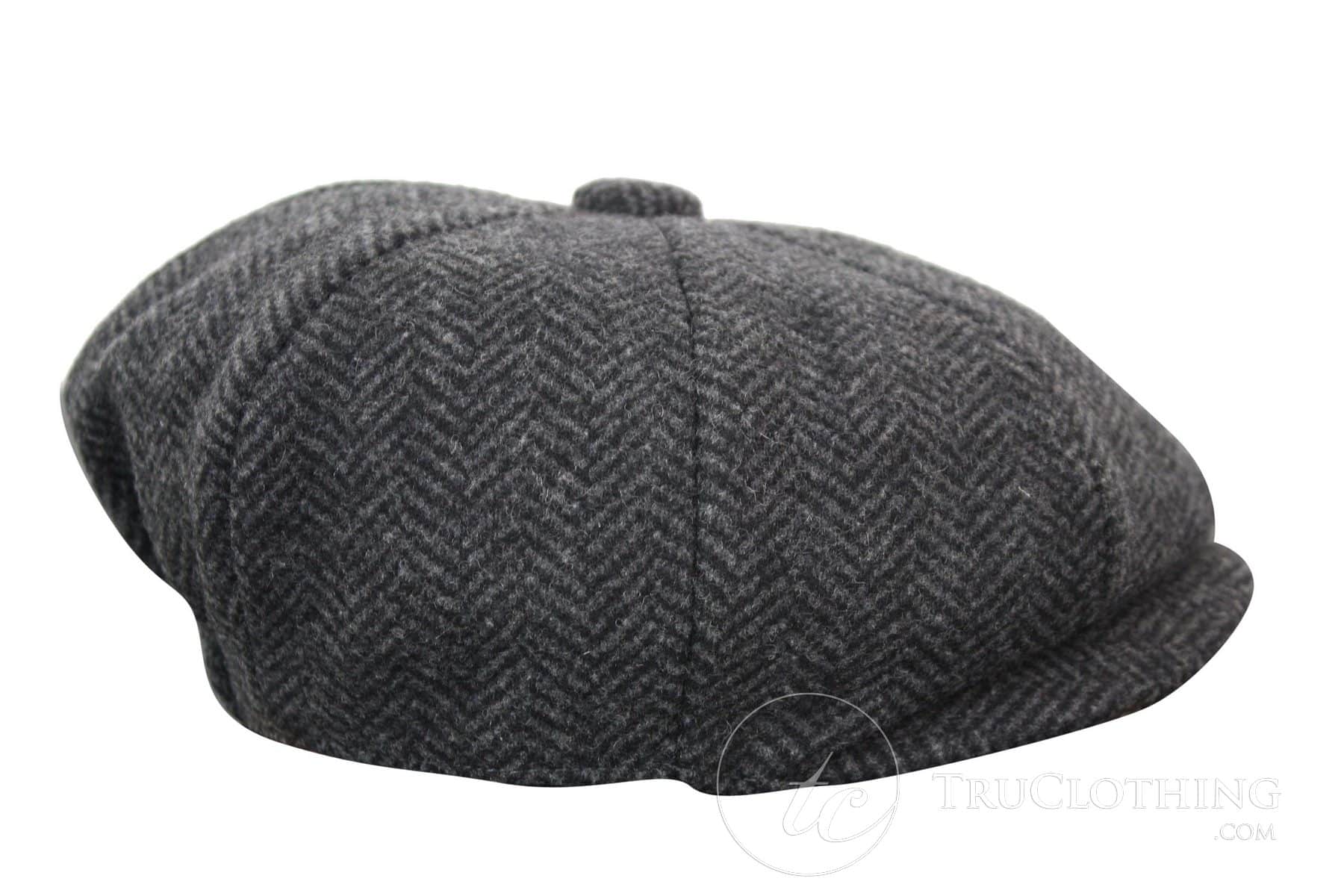 Barn Peaky Blinders Newsboy Tweed Fiskbensmönstrad 8 Panel Hatt