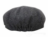 Barn Peaky Blinders Newsboy Tweed Fiskbensmönstrad 8 Panel Hatt