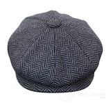 Barn Peaky Blinders Newsboy Tweed Fiskbensmönstrad 8 Panel Hatt
