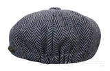 Barn Peaky Blinders Newsboy Tweed Fiskbensmönstrad 8 Panel Hatt