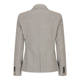 Dam Tweed Beige Kavaj Ull Klassisk Jaktjacka Vintage 1920-tals Retro