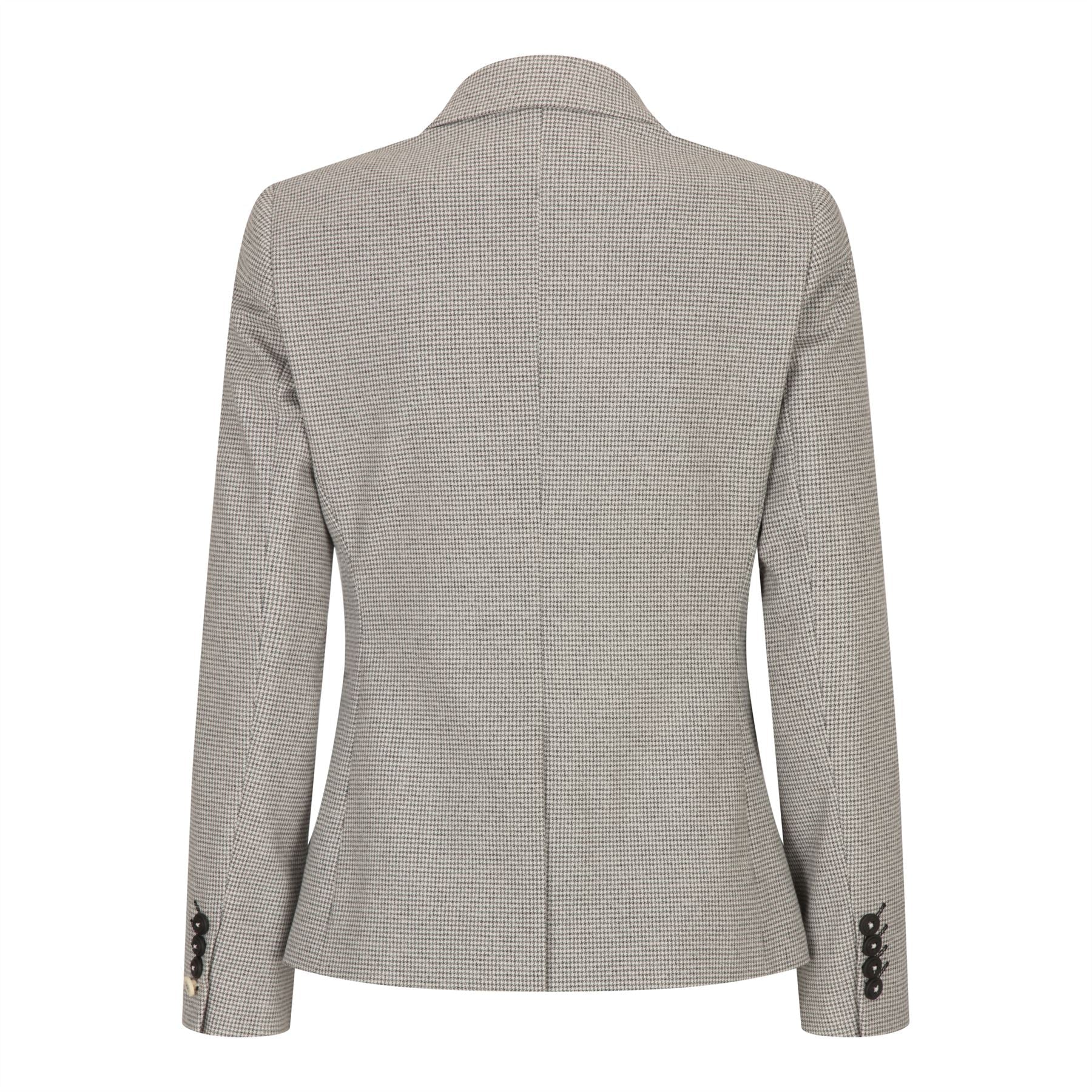 Dam Tweed Beige Kavaj Ull Klassisk Jaktjacka Vintage 1920-tals Retro