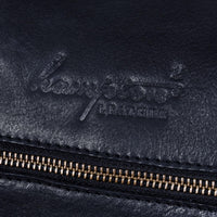 Äkta Läder Vintage Handbagageväska - Svart