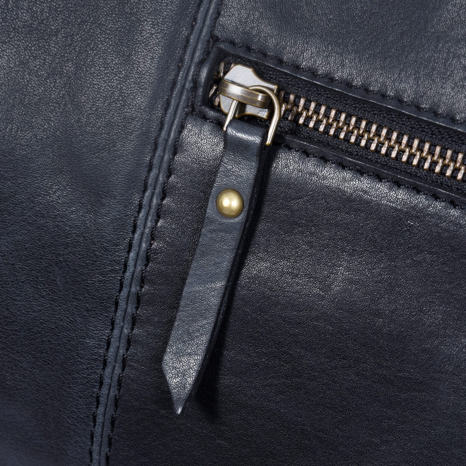 Äkta Läder Vintage Handbagageväska - Svart