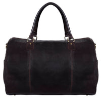 Äkta Läder Vintage Handbagageväska - Brun