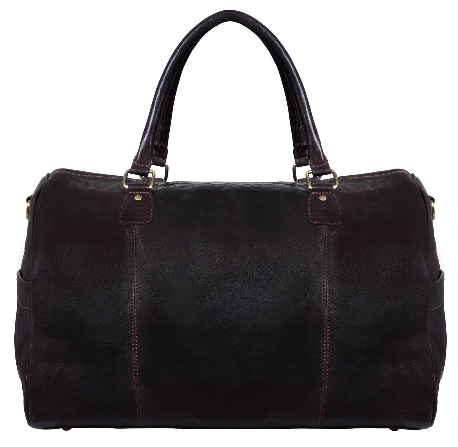 Äkta Läder Vintage Handbagageväska - Brun