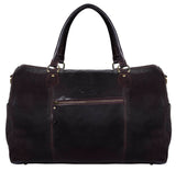 Äkta Läder Vintage Handbagageväska - Brun