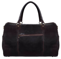 Äkta Läder Vintage Handbagageväska - Brun