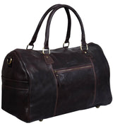 Äkta Läder Vintage Handbagageväska - Brun