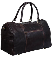 Äkta Läder Vintage Handbagageväska - Brun
