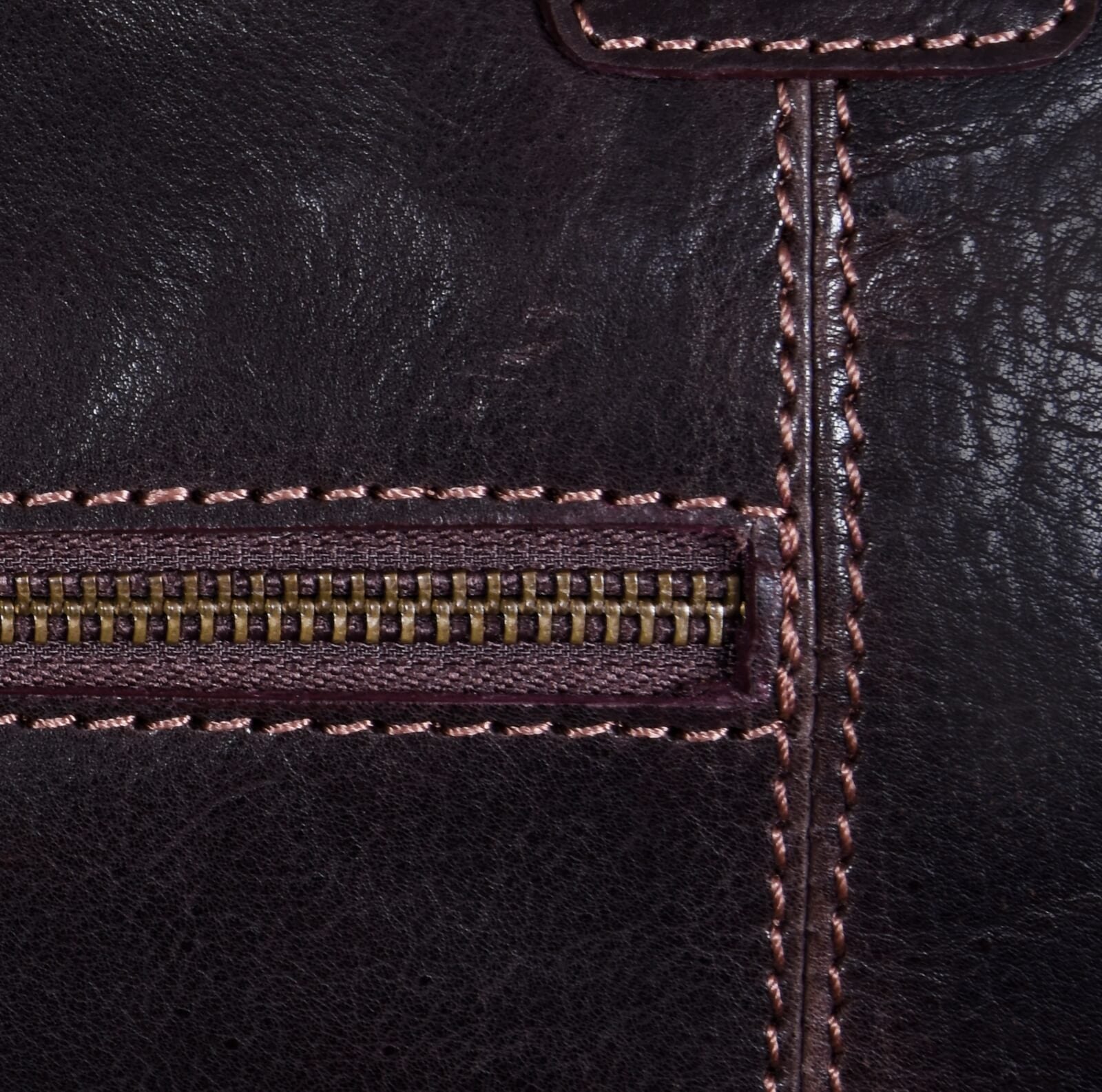 Äkta Läder Vintage Handbagageväska - Brun