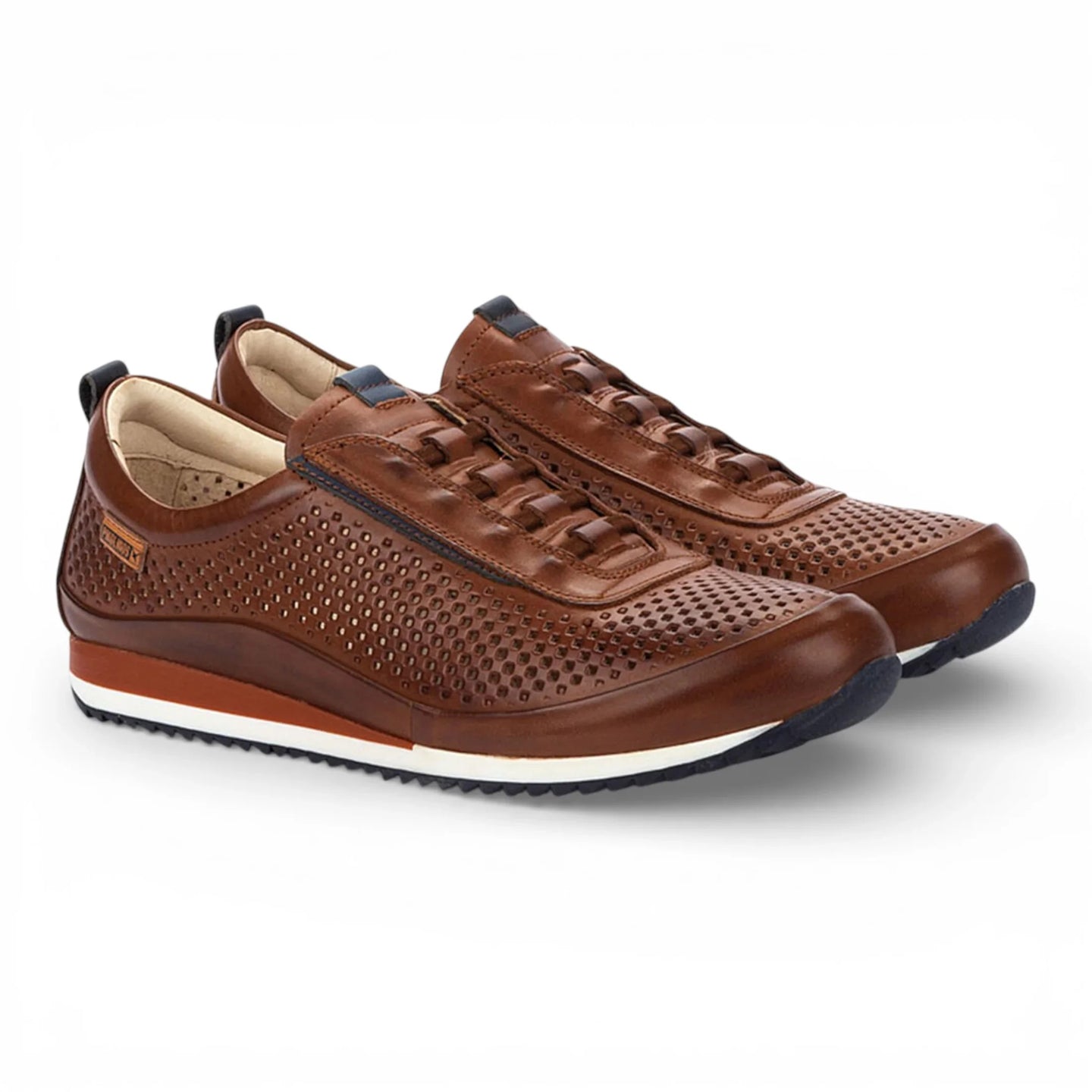 Liverpool - Herr Bruna Läder Elastiska Slip-on Sneakers