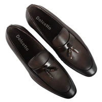 Herrloafers med slip-on och tofsformella skor