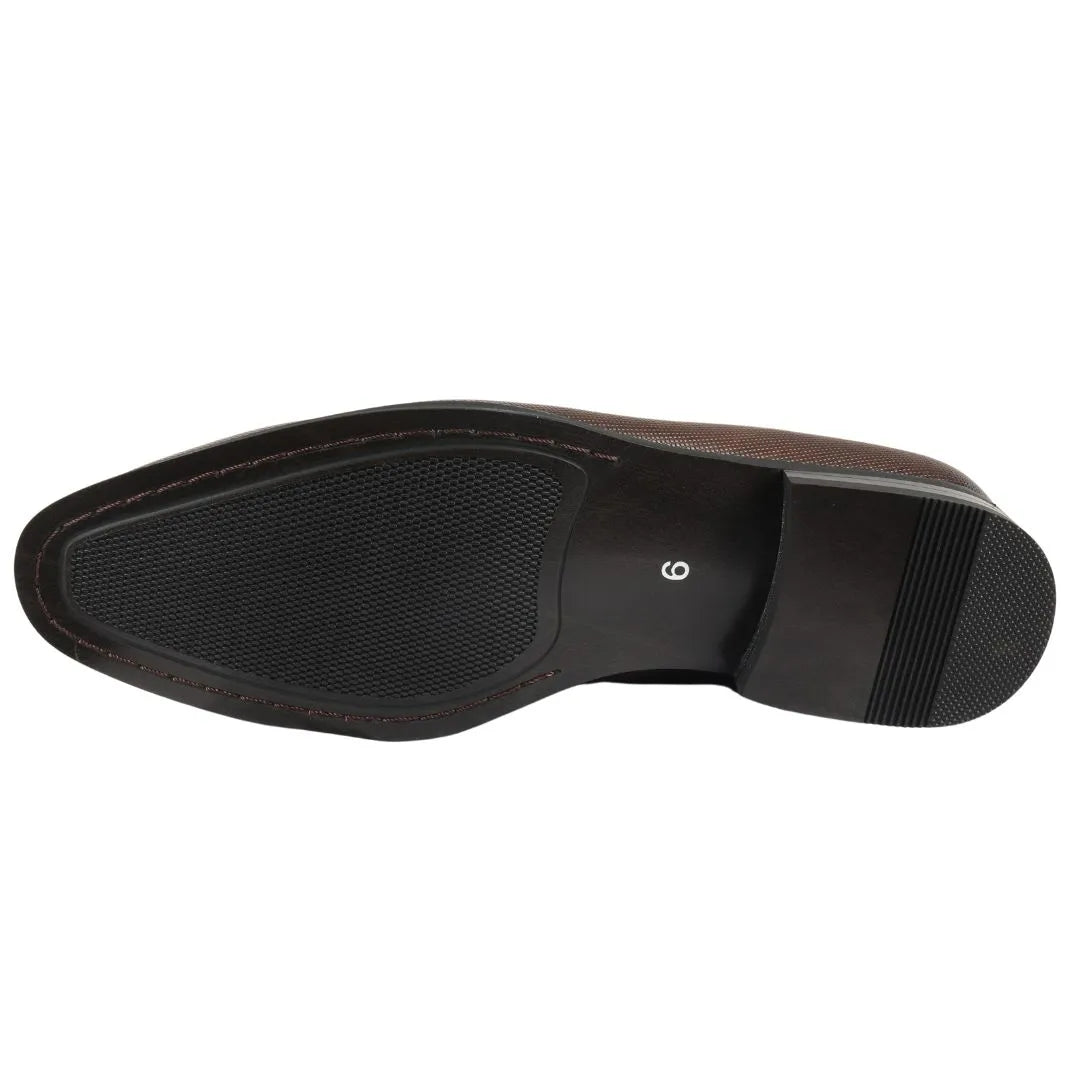 Herrloafers med slip-on och tofsformella skor