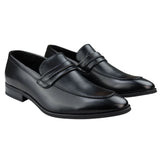 Herrmockasiner Svarta Loafers Skor Läderfodrade Slip On Eleganta Formella Skor
