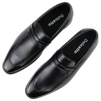 Herrmockasiner Svarta Loafers Skor Läderfodrade Slip On Eleganta Formella Skor
