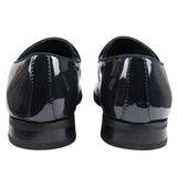 Herr Slip-On Tassel Velvet Detaljerad Lack Marinblå Loafers