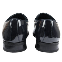 Herr Slip-On Tassel Velvet Detaljerad Lack Marinblå Loafers