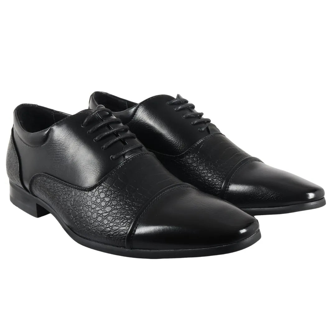 Herrskor med snörning och brogue-detaljer