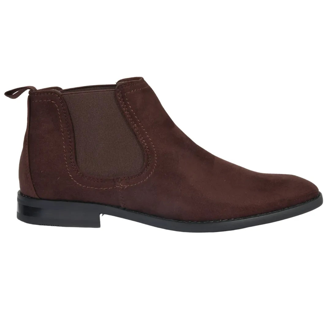 Herr slip-on bruna mockafodrade chelseaboots