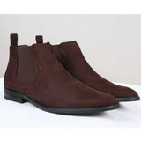 Herr slip-on bruna mockafodrade chelseaboots
