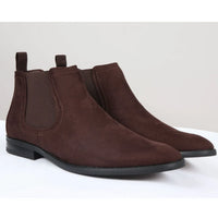 Herr slip-on bruna mockafodrade chelseaboots