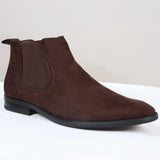 Herr slip-on bruna mockafodrade chelseaboots
