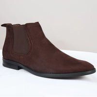 Herr slip-on bruna mockafodrade chelseaboots