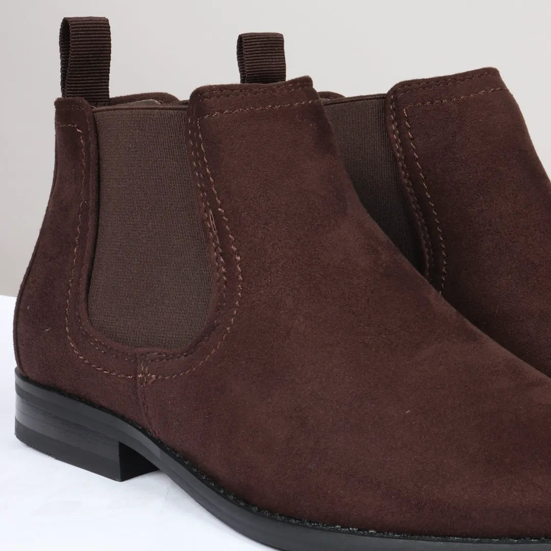 Herr slip-on bruna mockafodrade chelseaboots