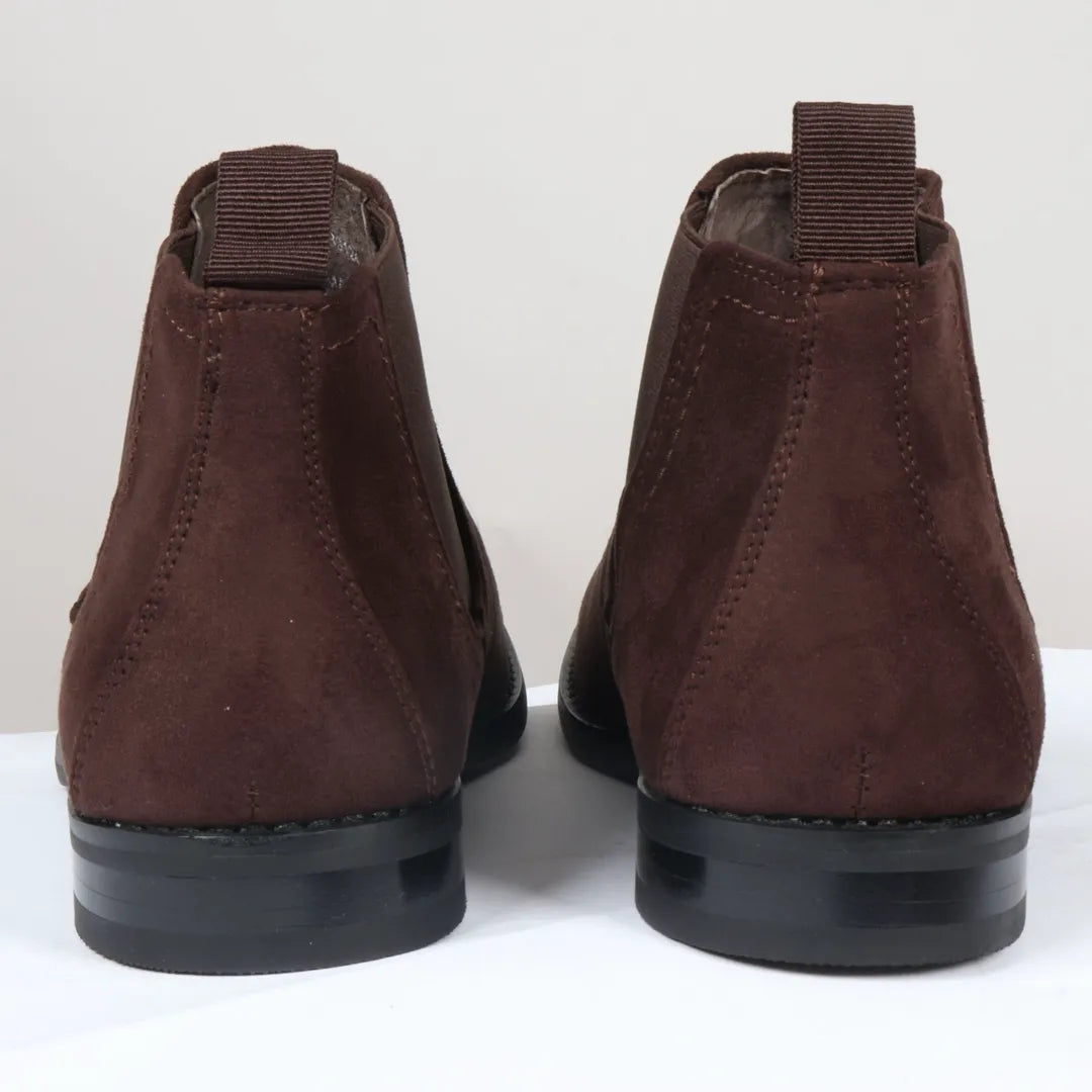 Herr slip-on bruna mockafodrade chelseaboots