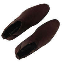 Herr slip-on bruna mockafodrade chelseaboots