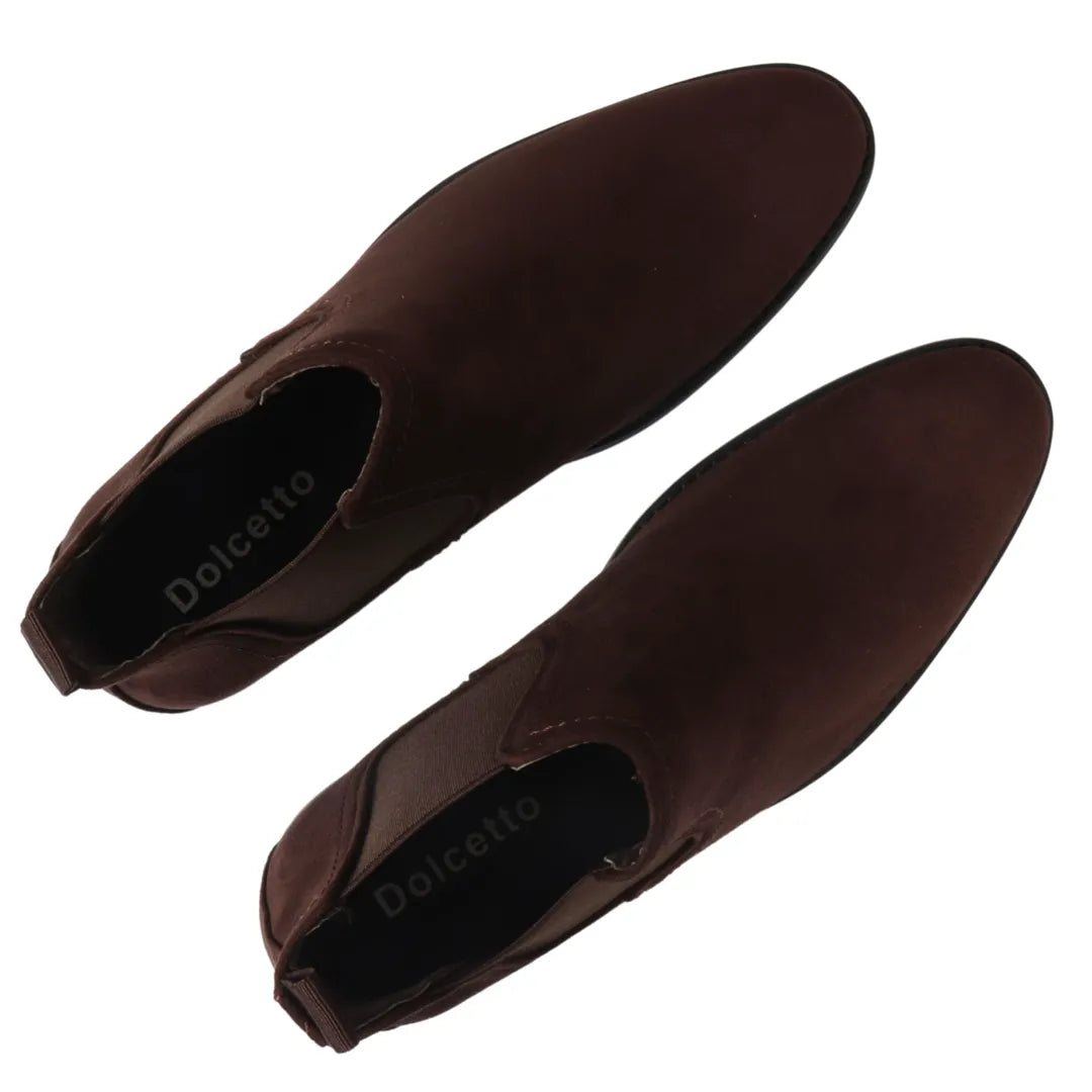 Herr slip-on bruna mockafodrade chelseaboots