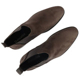 Herr slip-on grå mockafodrade chelseaboots