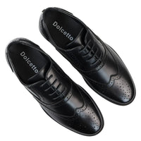 Svarta brogues för män