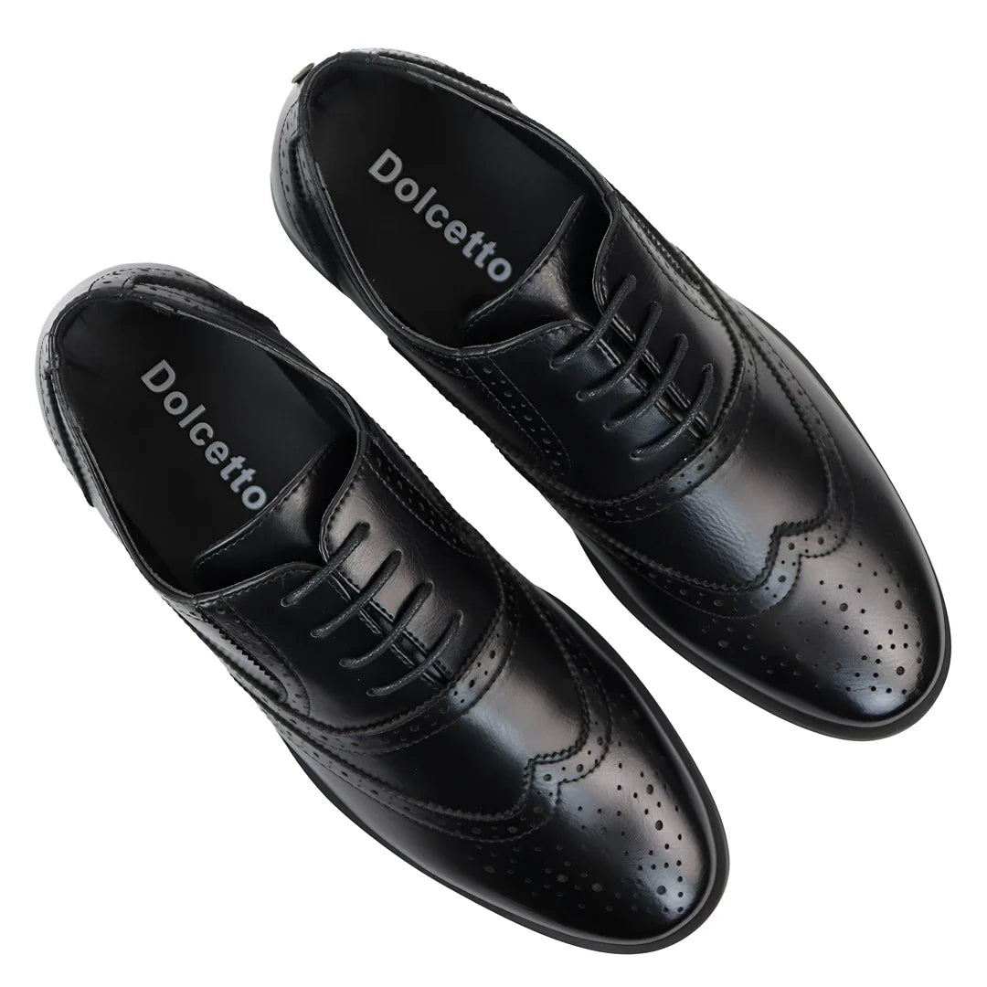 Svarta brogues för män