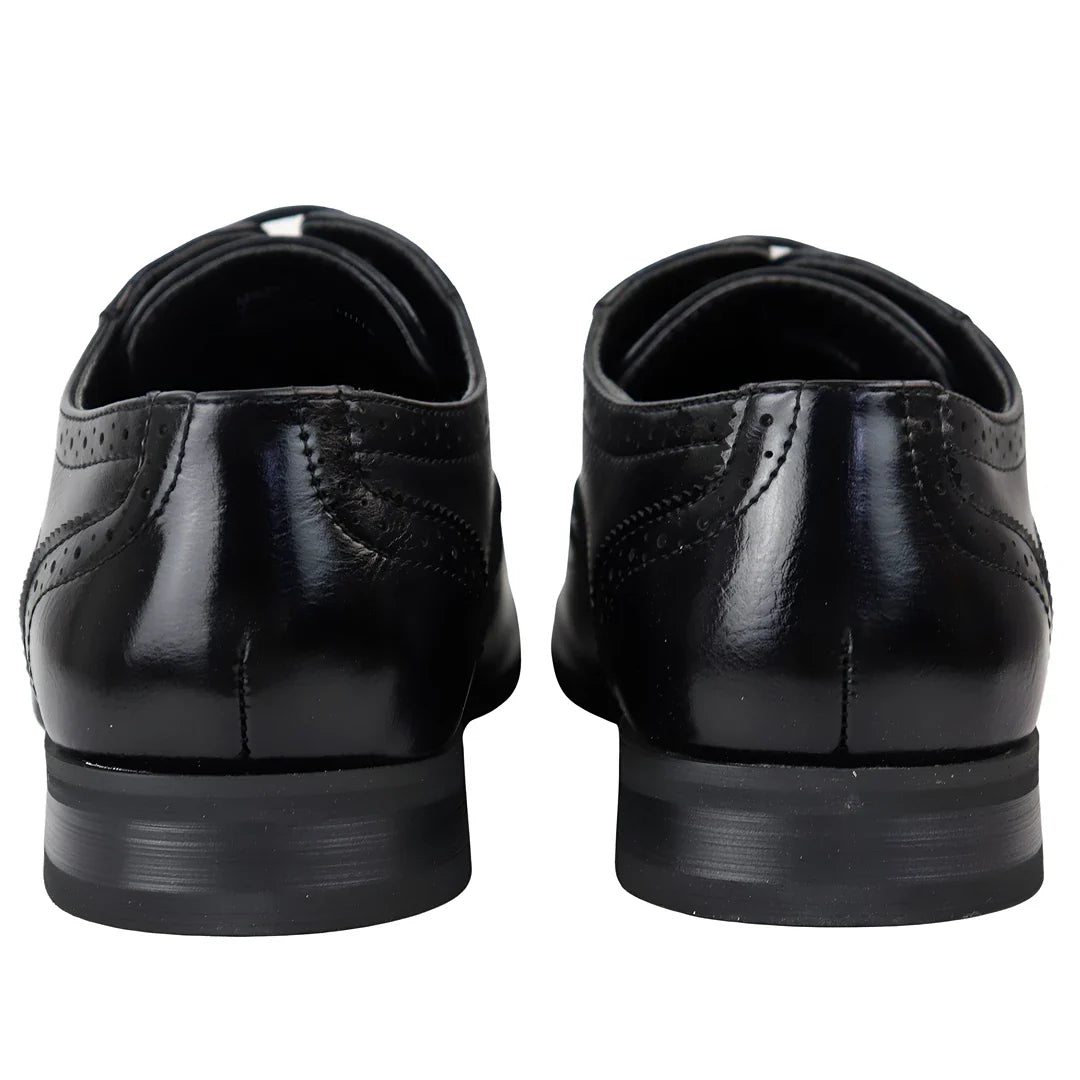 Svarta brogues för män
