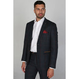 Madrid - Herrblå tweedkavaj