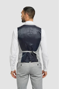 Malibu - Grå skräddarsydd väst för män