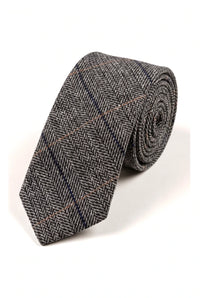 Marc Darcy Herrslips i tweed med fiskbensmönster och textur, klassisk vintage retro, DX7