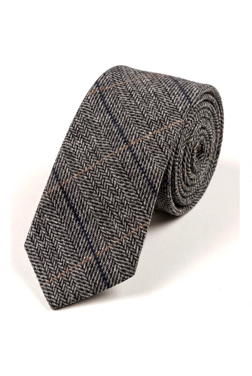 Marc Darcy Herrslips i tweed med fiskbensmönster och textur, klassisk vintage retro, DX7