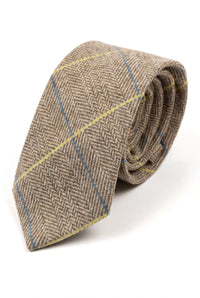 Marc Darcy Herrslips i tweed med fiskbensmönster och textur, klassisk vintage retro, DX7