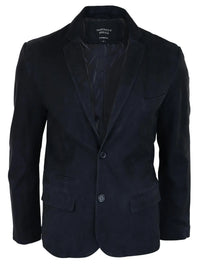 Herr Äkta Mocka Kavaj Stil Läderjacka Herr Klassisk Vintage Smart Casual Svart