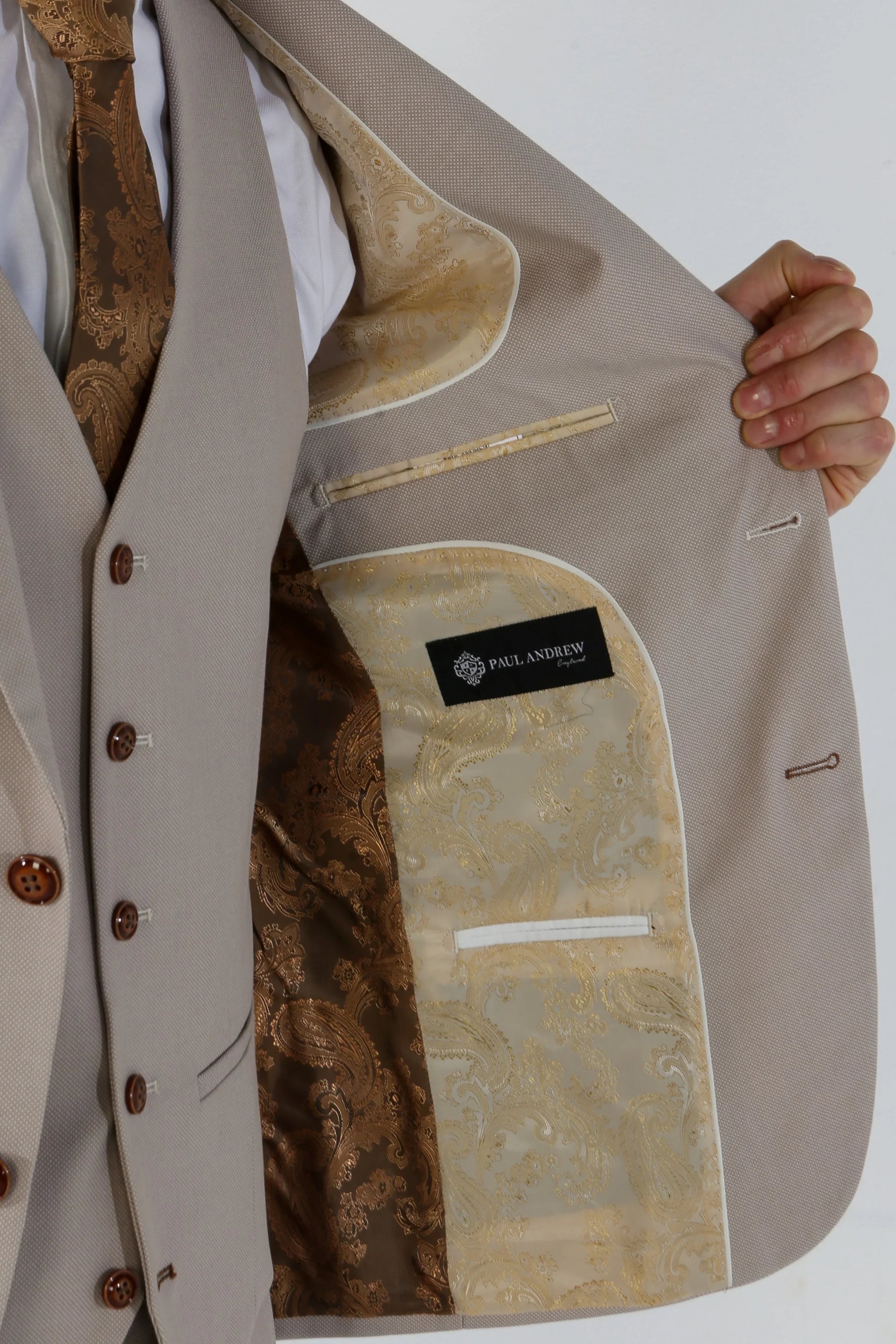 Mayfair - Beige skräddarsydd kavaj för män