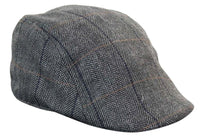 Marc Darcy DX7 Herr Tweed Vintage Retro Grandad Flat Caps Hattar Peaky Blinders Check Classic