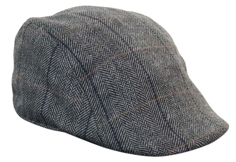 Marc Darcy DX7 Herr Tweed Vintage Retro Grandad Flat Caps Hattar Peaky Blinders Check Classic