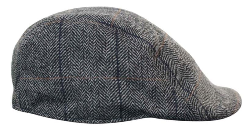 Marc Darcy DX7 Herr Tweed Vintage Retro Grandad Flat Caps Hattar Peaky Blinders Check Classic