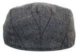 Marc Darcy DX7 Herr Tweed Vintage Retro Grandad Flat Caps Hattar Peaky Blinders Check Classic