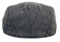 Marc Darcy DX7 Herr Tweed Vintage Retro Grandad Flat Caps Hattar Peaky Blinders Check Classic