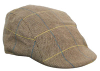 Marc Darcy DX7 Herr Tweed Vintage Retro Grandad Flat Caps Hattar Peaky Blinders Check Classic