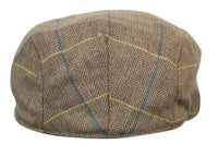 Marc Darcy DX7 Herr Tweed Vintage Retro Grandad Flat Caps Hattar Peaky Blinders Check Classic